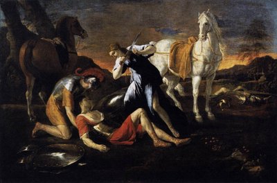 Tancred and Erminia by Nicolas Poussin